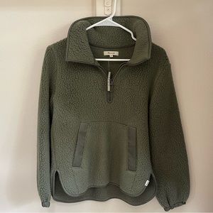 MADEWELL - Polartec® Fleece Popover Jacket Olive